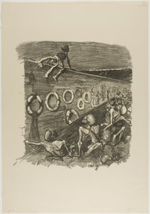 An der Mauer der Föderalisten von Théophile Alexandre Pierre Steinlen
