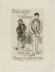 Ballade vom Bauch von Théophile Alexandre Pierre Steinlen
