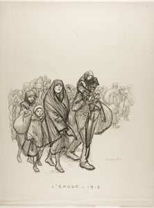 Exodus — 1915 von Théophile Alexandre Pierre Steinlen