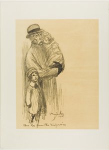 Für getrennte Familien von Théophile Alexandre Pierre Steinlen