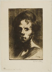 Kopf einer Frau, Platte I