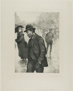 Regentag, Paris von Théophile Alexandre Pierre Steinlen