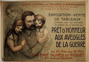 Bereit, die Kriegsblinden zu ehren von Théophile Alexandre Pierre Steinlen