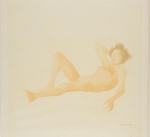 Liegende Frau von Théophile Alexandre Pierre Steinlen