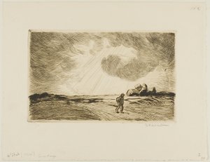 Stürmisches Wetter von Théophile Alexandre Pierre Steinlen