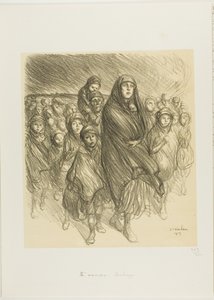Der belgische Exodus von Théophile Alexandre Pierre Steinlen