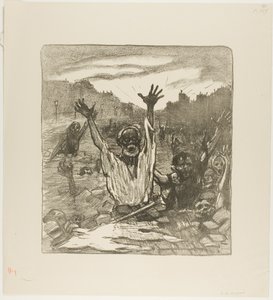 Der Schrei der Straßen! von Théophile Alexandre Pierre Steinlen