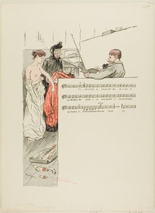 Das kleine Modell von Théophile Alexandre Pierre Steinlen