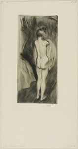 Stehende Frau von Théophile Alexandre Pierre Steinlen