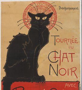 Plakat für das Theatercafé Le Chat Noir in Paris von Théophile Alexandre Steinlen