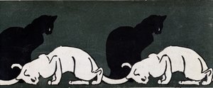 Katzen von Steinlen von Théophile Alexandre Steinlen