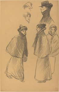 Figurenstudien [recto] von Théophile Alexandre Steinlen