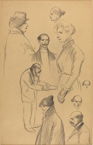 Figurenstudien (verso)