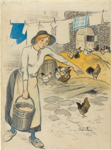 Bauernmädchen von Théophile Alexandre Steinlen
