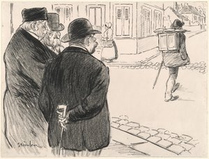 Er verhält sich wie ein Maler, späte 19. - frühes 20. Jahrhundert von Théophile Alexandre Steinlen