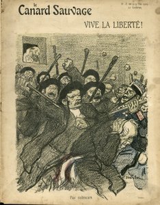 Illustration von Steinlen (1859-1923) für das Titelblatt von Die Wildente von Théophile Alexandre Steinlen