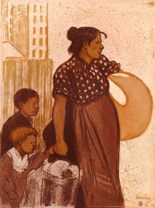 Die Wäscherin, ca. 1900