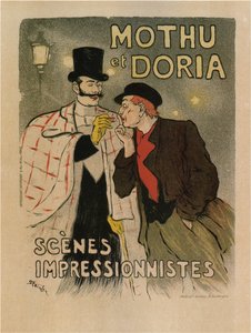Mothu und Doria. Szenen des Impressionismus, 1893 von Théophile Alexandre Steinlen