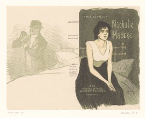 Entwurf für Umschlag: Abel Hermant mit Nathalie Madoré von Théophile Alexandre Steinlen