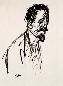 Porträt von Jehan Rictus von Théophile Alexandre Steinlen