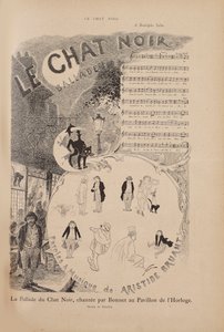 Geschichte des berühmten Kabaretts Le Chat Noir, Le Chat Noir Magazin von Théophile Alexandre Steinlen