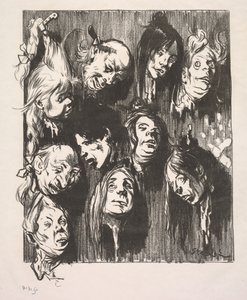 Zehn Morde für einen Penny, 1897 von Théophile Alexandre Steinlen