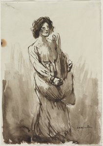 Der Brotkorbträger, viertes Viertel des 19. Jahrhunderts oder erstes Viertel des 20. Jahrhunderts von Théophile Alexandre Steinlen