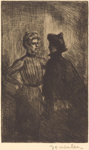 Die Begegnung, 1902 von Théophile Alexandre Steinlen