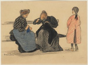 Drei Figuren von Théophile Alexandre Steinlen