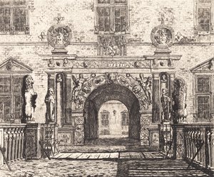Einfahrtstor in Vallø von Thorald Læssøe