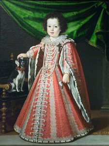 Porträt von Vittoria della Rovere als Kind von Tiberio di Titi