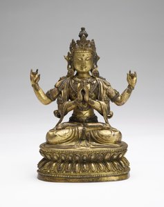 Sukhavati Avalokiteshvara, Spätes 17. bis frühes 18. Jahrhundert von Tibetan School