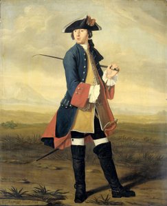 Porträt von Ludolf Backhuysen II, Maler, in der Uniform der Dragoner