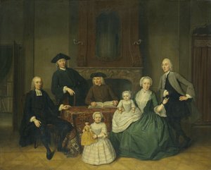 Porträt der Familie Brak, Amsterdamer Mennoniten