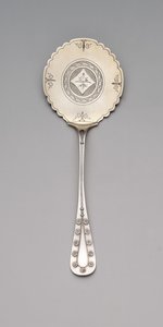 "Gänseblümchen"-Muster Buchweizenkuchen-Server, ca. 1875-80