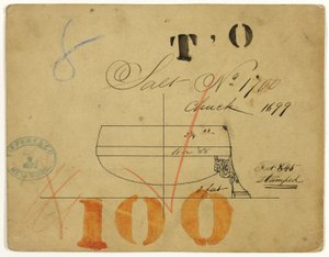 Entwurf für Salzgefäß Nr. 1700