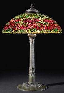 Weihnachtsstern-Tischlampe, ca. 1910