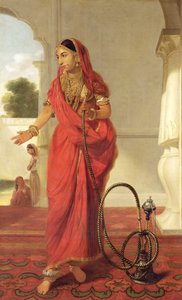 Eine indische Tänzerin mit einer Wasserpfeife, 1772 von Tilly Kettle