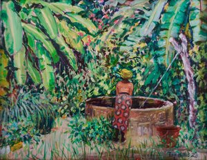 Banane am Brunnen, 2023 von Tilly Willis