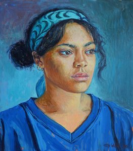Mädchen in Blau, 2020
