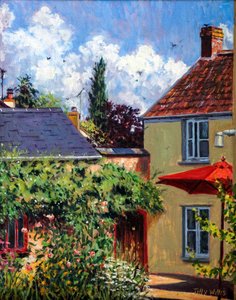 Roter Sonnenschirm, 2011 von Tilly Willis