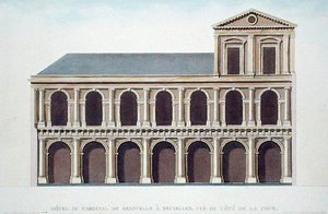 Seitenansicht der Residenz von Kardinal de Granvelle (1517-86), Brüssel, aus 