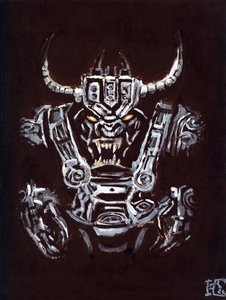 Bedrohliches Robotermonster