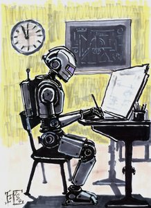 Roboter Schüler Lernen