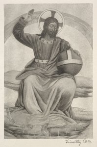 Alte italienische Meister: Christus auf dem Thron, 1888-1892 von Timothy Cole