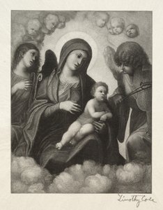 Alte italienische Meister: Madonna und Kind in Herrlichkeit von Timothy Cole