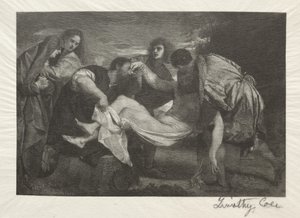 Alte italienische Meister: Die Grablegung, 1889 von Timothy Cole