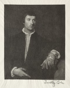 Alte italienische Meister: Der Mann mit den Handschuhen, 1887 von Timothy Cole
