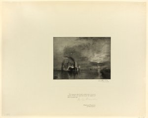 Die kämpfende Téméraire, aus Alte englische Meister von Timothy Cole