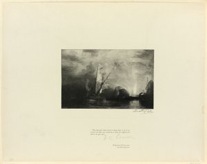 Ulysses verspottet Polyphenus, aus Alte englische Meister von Timothy Cole
